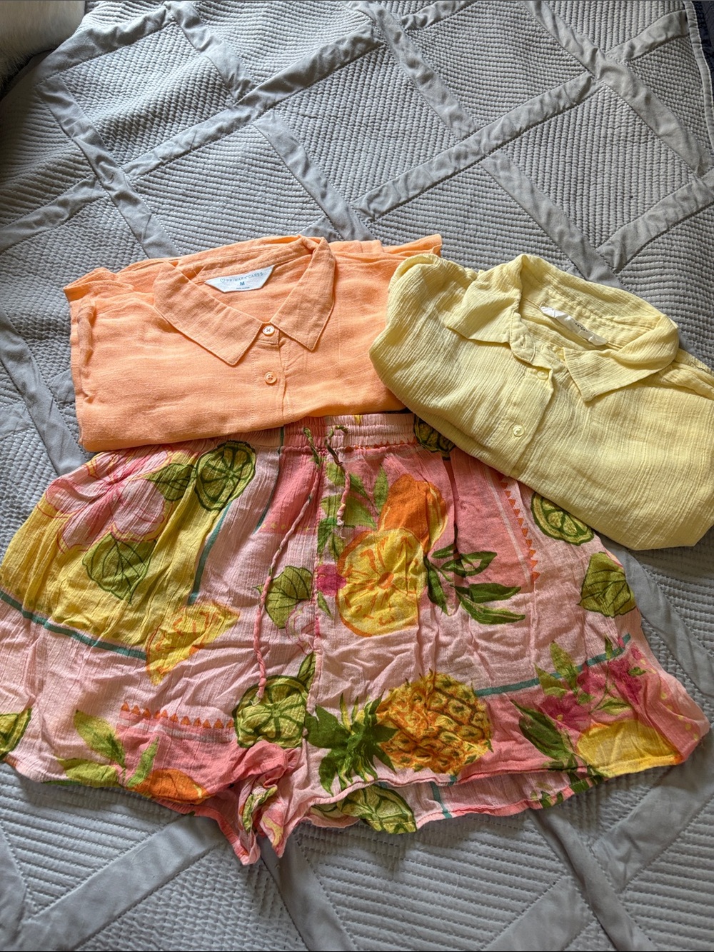 Primark Peach Button-Front Collared Top
